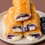 Blueberry Cream Cheese Egg Rolls