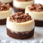 Brownie Bottom Mini Cheesecakes