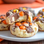 Gooey Reese’s Cheesecake Cookies