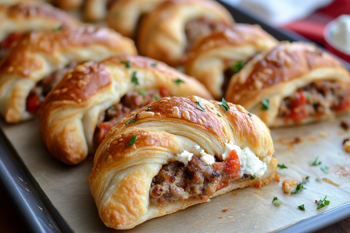 Rotel Sausage Cream Cheese Crescents