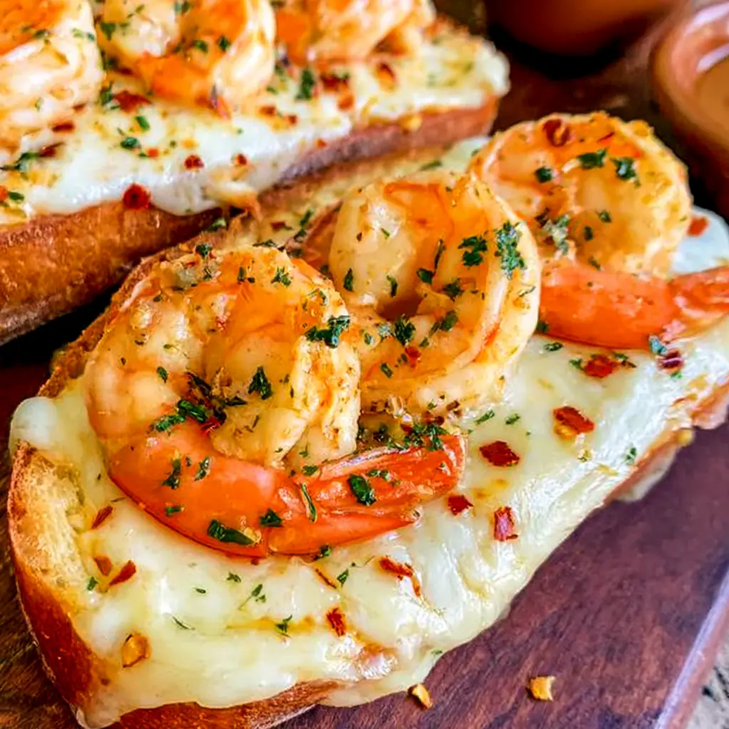 Shrimp and Garlic Bread Grilled 4 Shrimp and Garlic Bread Grilled Cheese Recipe