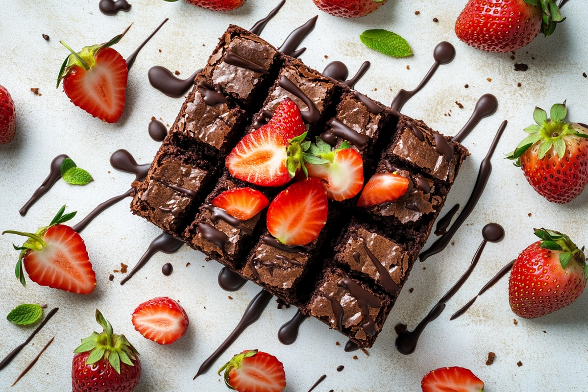 Strawberry Brownies