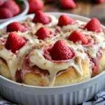 Strawberry Cheesecake Cinnabon Rolls