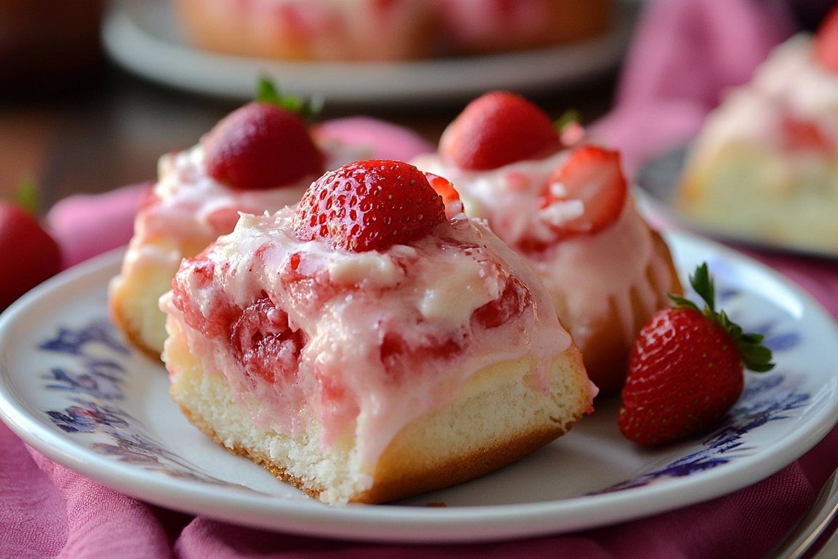 Strawberry Cheesecake Sweet Rolls