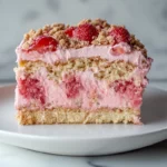 Strawberry Crunch Poke Cake