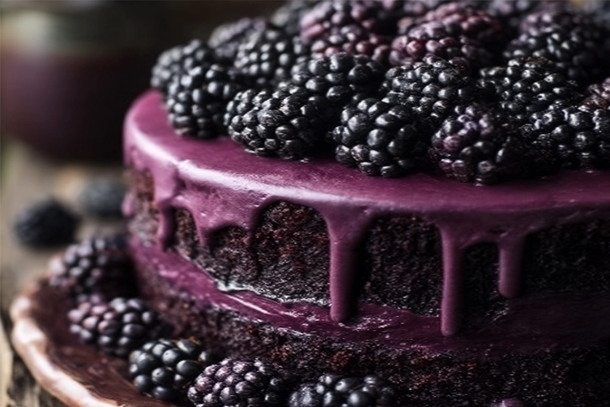 Blackberry Velvet Gothic Cake