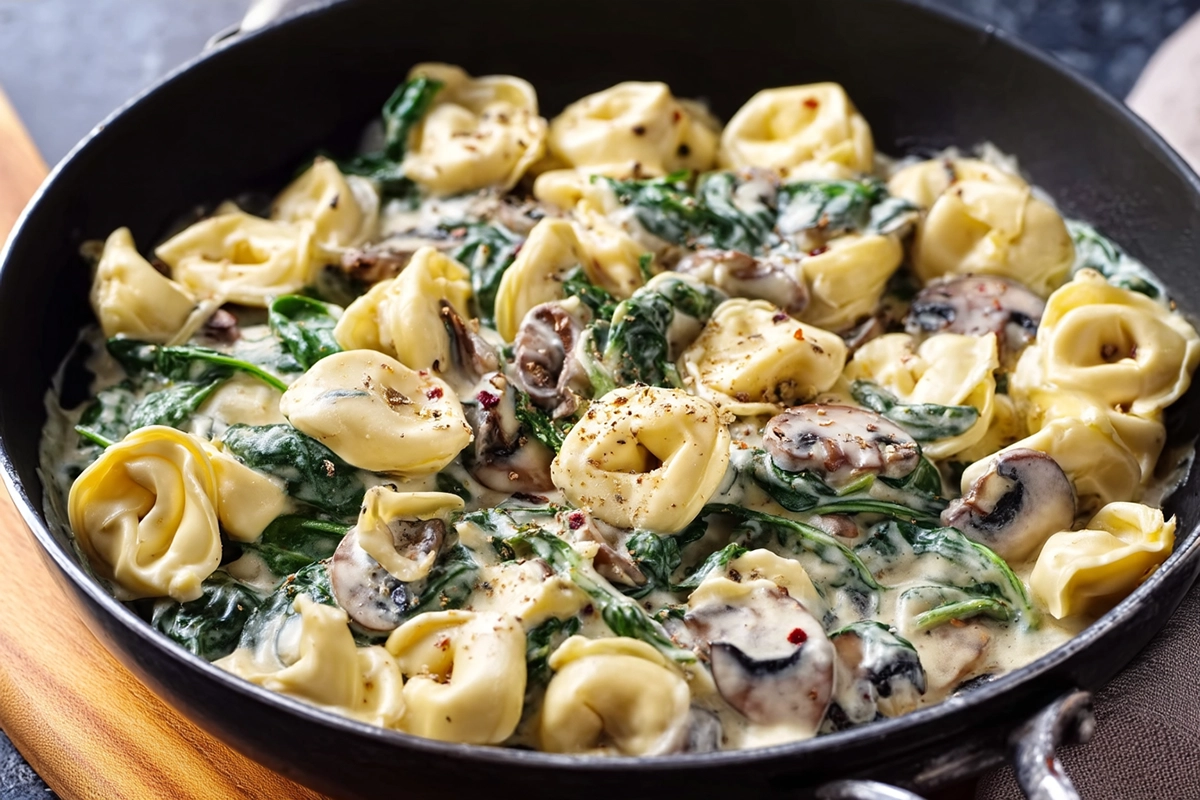 Creamy Tortellini With Spinach