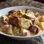 Crockpot Cheesy Potatoes And Kielbasa