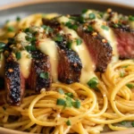 Garlic Butter Steak Lightning Noodles