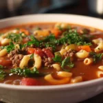 Hamburger Soup With Macaroni