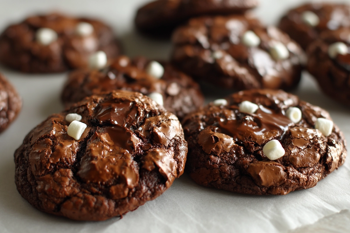 Hot Chocolate Brownie Cookies