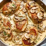 Keto Chicken Thighs With Creamy Mushroom Sauce