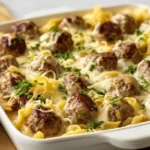 Meatball Pasta Casserole Recipe