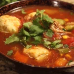 Tamale Soup With Tamale Dumplings