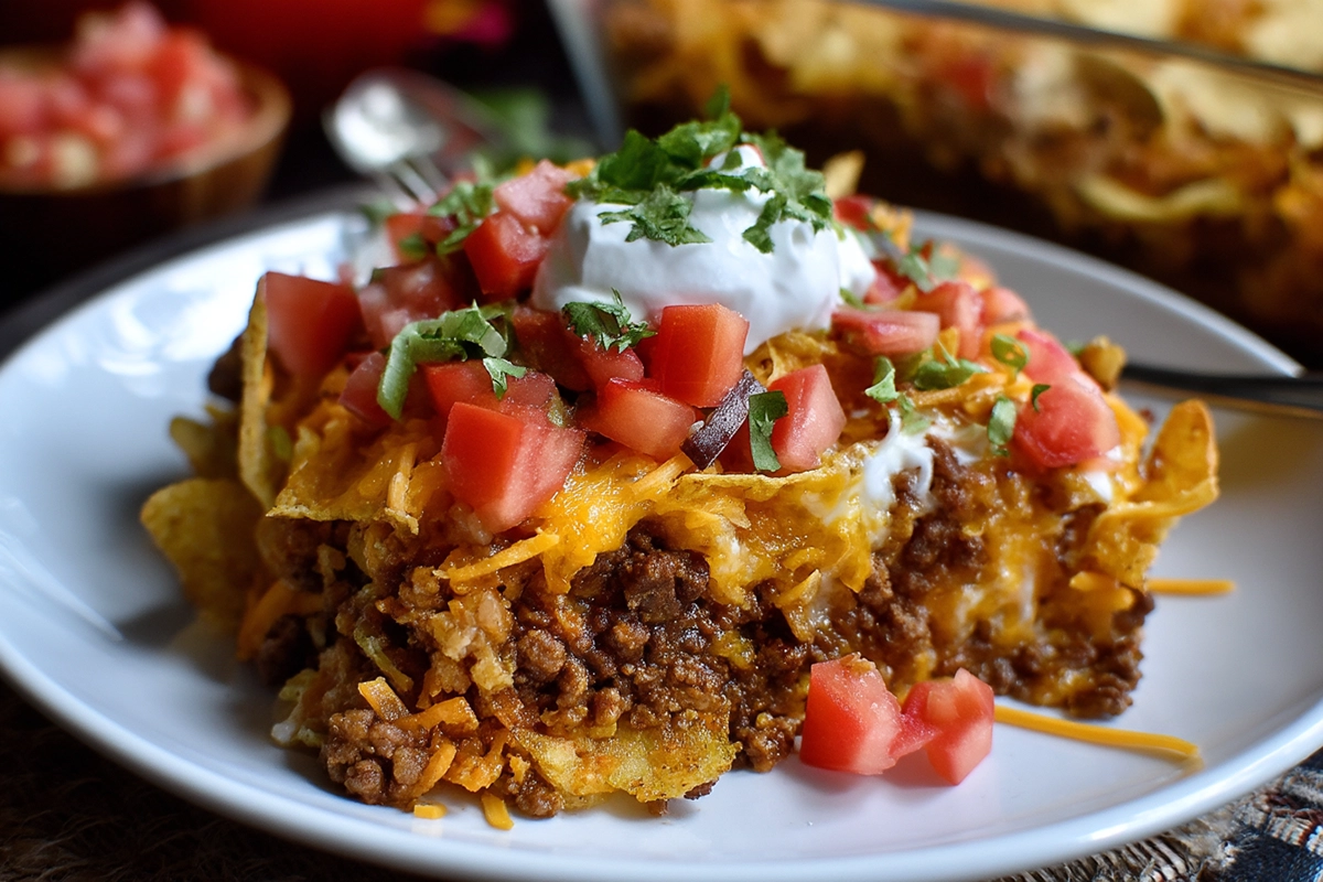 Walking Taco Casserole