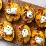 Blackstone Loaded Smashed Potatoe