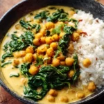 Chickpea Curry With Spinach And Ric