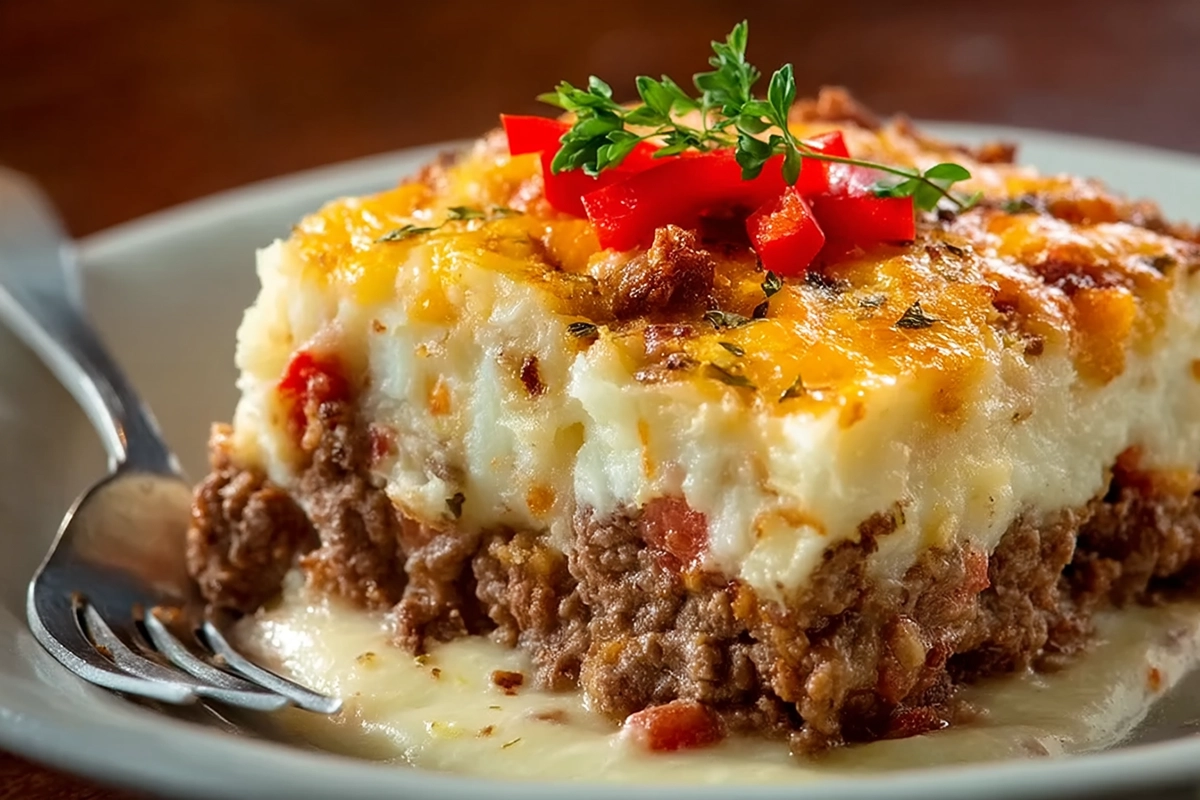 Cowboy Meatloaf and Potato Casserole: A Hearty Dinner with a Cheesy Twist 4 Cowboy Meatloaf And Potato Casserole 2