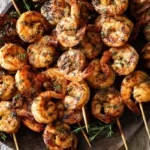 Sausage Grilled Shrimp Kabob