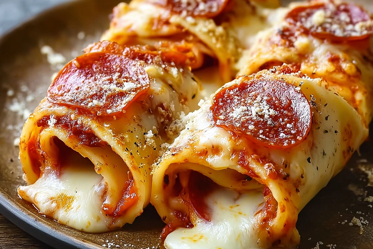 Cheesy Pepperoni Pizza Roll-Ups