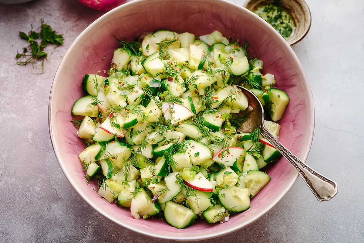 Sweet, Crisp, and Oh-So-Cool: Cucumber Apple Salad Is the Ultimate Summer Bite 4 Cucumber Apple Sal