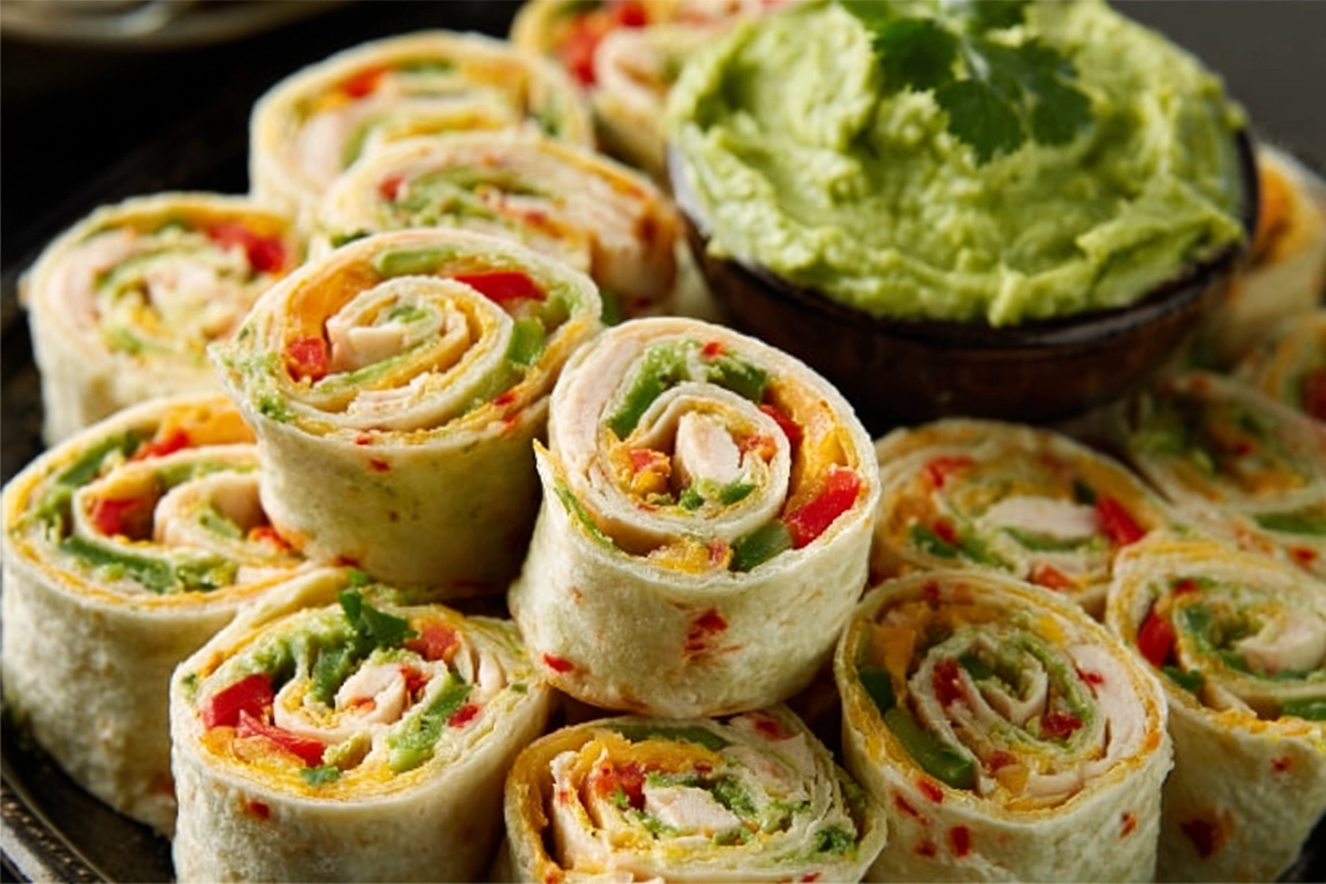 Easy ChickenTaco Pinwheels: Your New Favorite Party Appetizer 4 Easy Chicken Taco Pinwheel