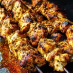 Greek Chicken Skewers With Feta Fries Recipe