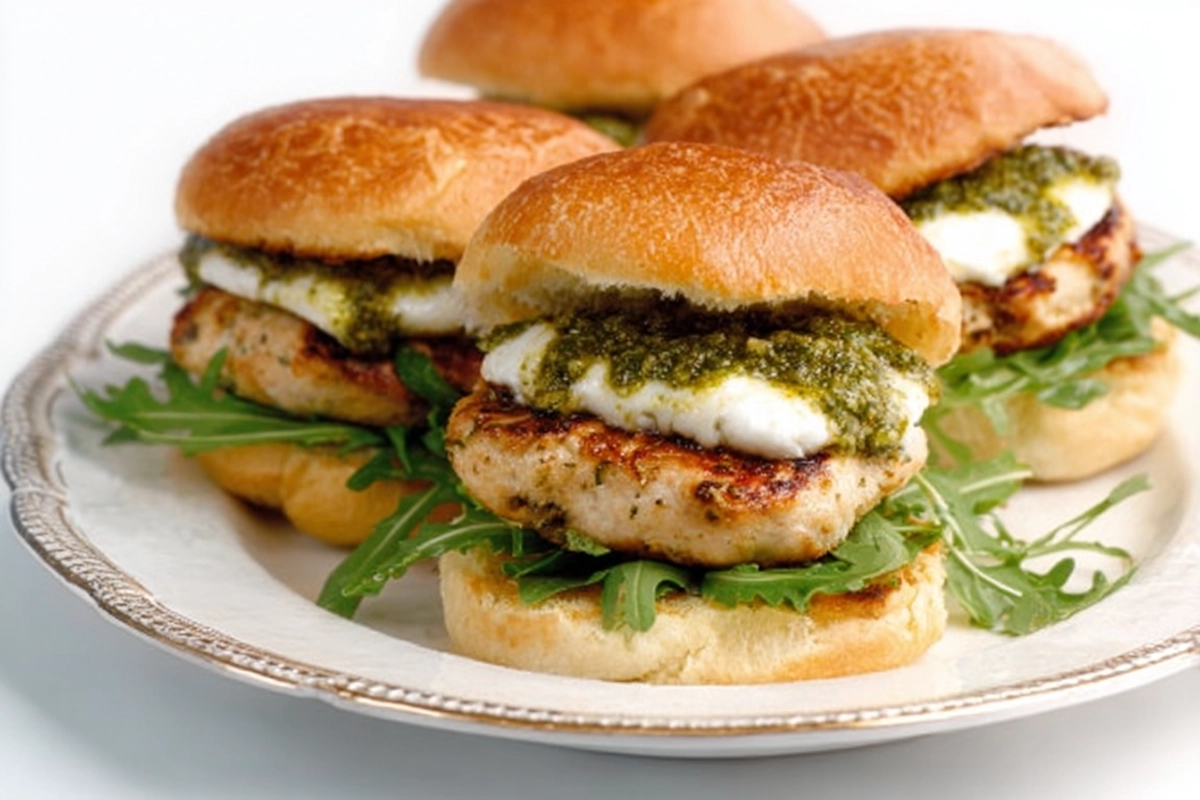 Grilled Pesto Turkey Burgers