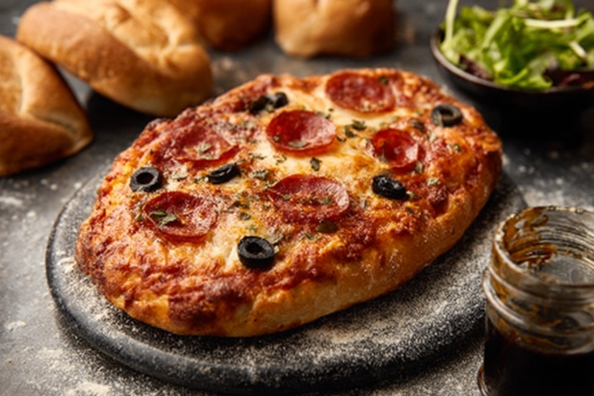 Hot Honey Garlic Flatbread Pizzas Recipe