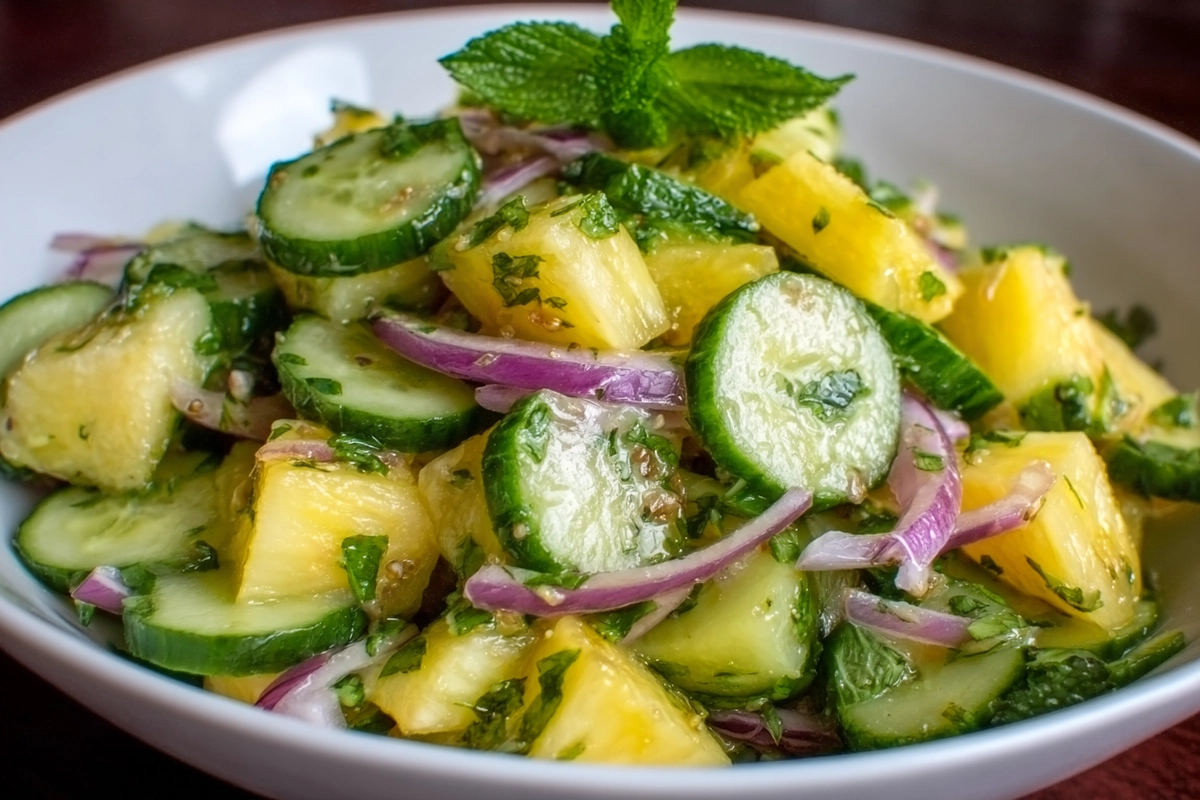 Cool, Crisp, and a Little Bit Sweet: Pineapple Cucumber Salad for the Win 4 Pineapple Cucumber Sala