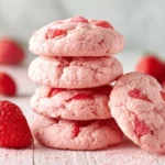 Strawberry Gooey Butter Cookies