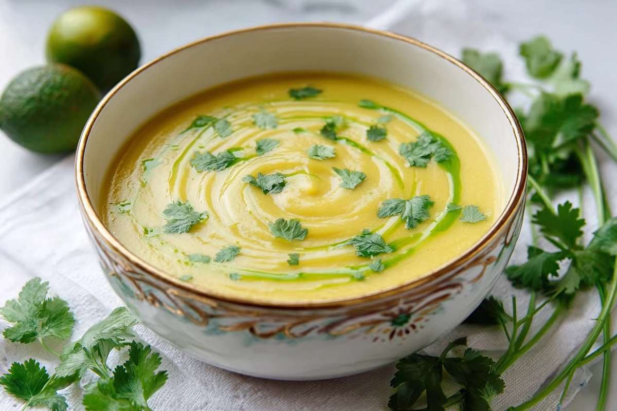 Cream of jalapeño soup