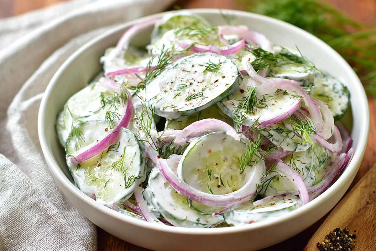 Creamy Cucumber Salad: The Classic Summer Side Dish That Never Gets Old 4 Creamy Cucumber Sa