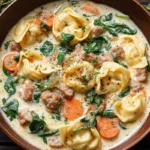 Creamy Sausage Tortellini Soup