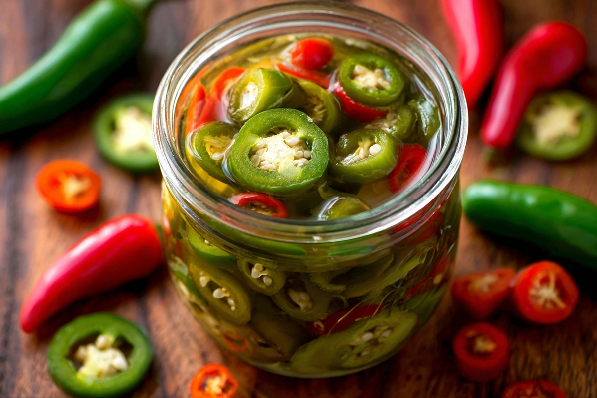 Quick pickled jalapeño