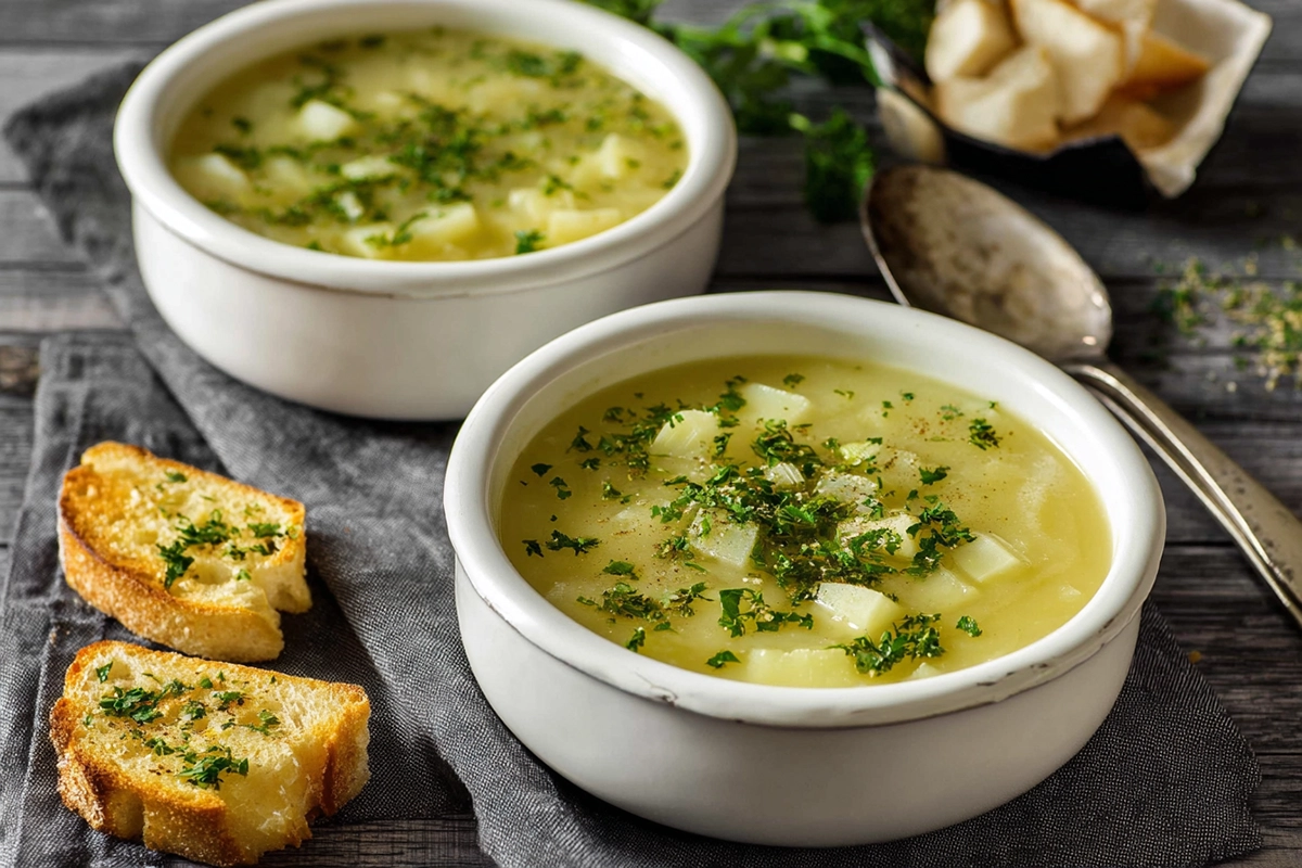 Roasted Garlic Potato Sou