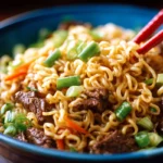 Slow Cooker Beef Ramen Noodles