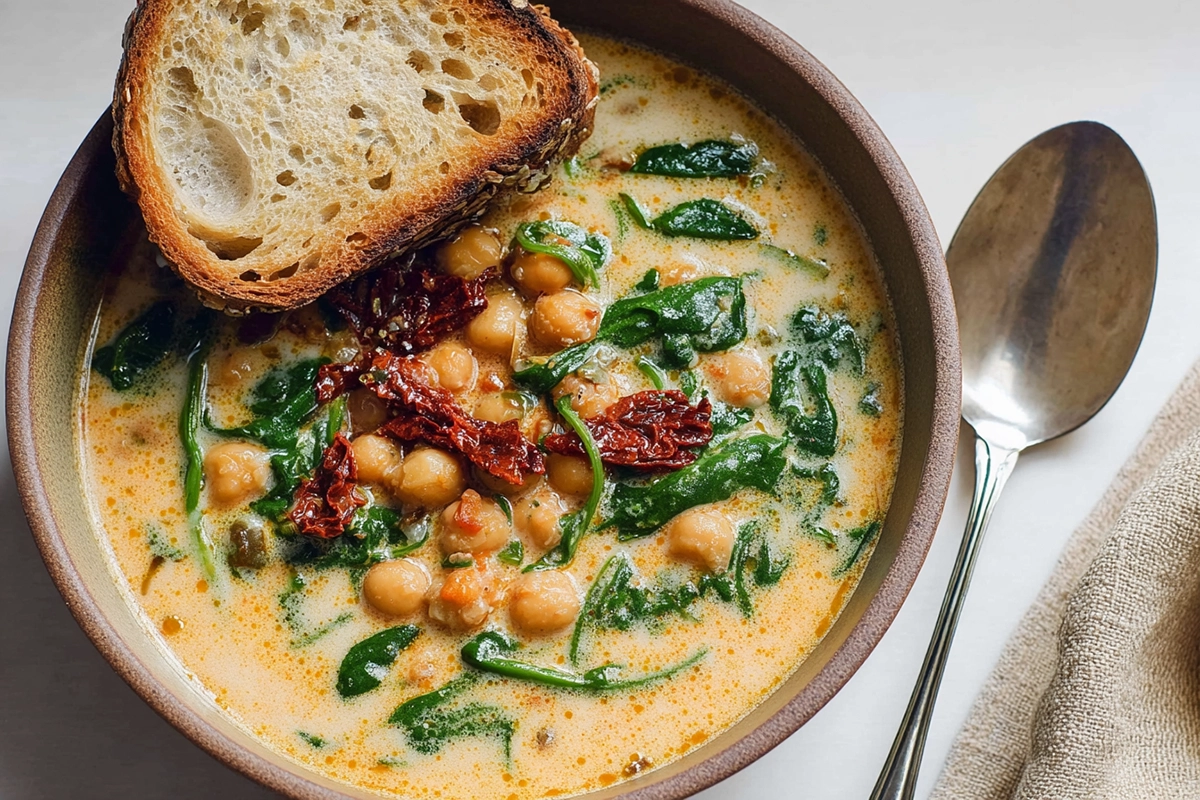 Tuscan Garbanzo Bean Soup: A Cozy Mediterranean Bowl of Comfort 4 Tuscan Garbanzo Bean Soup