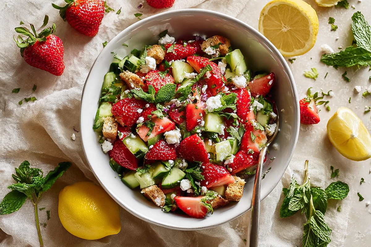 strawberry cucumber salad
