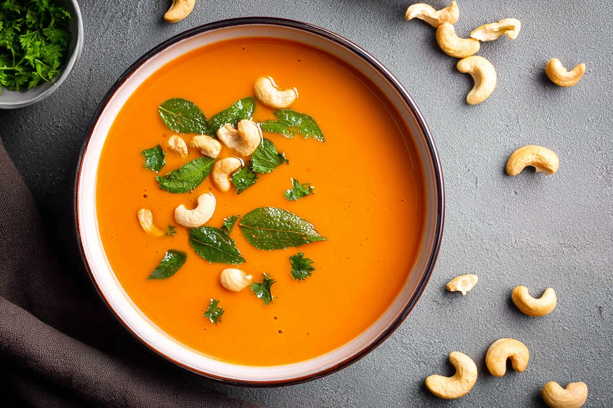 Cashew Carrot Ginger Soup