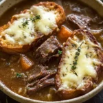 French Onion Beef Short Rib Soup