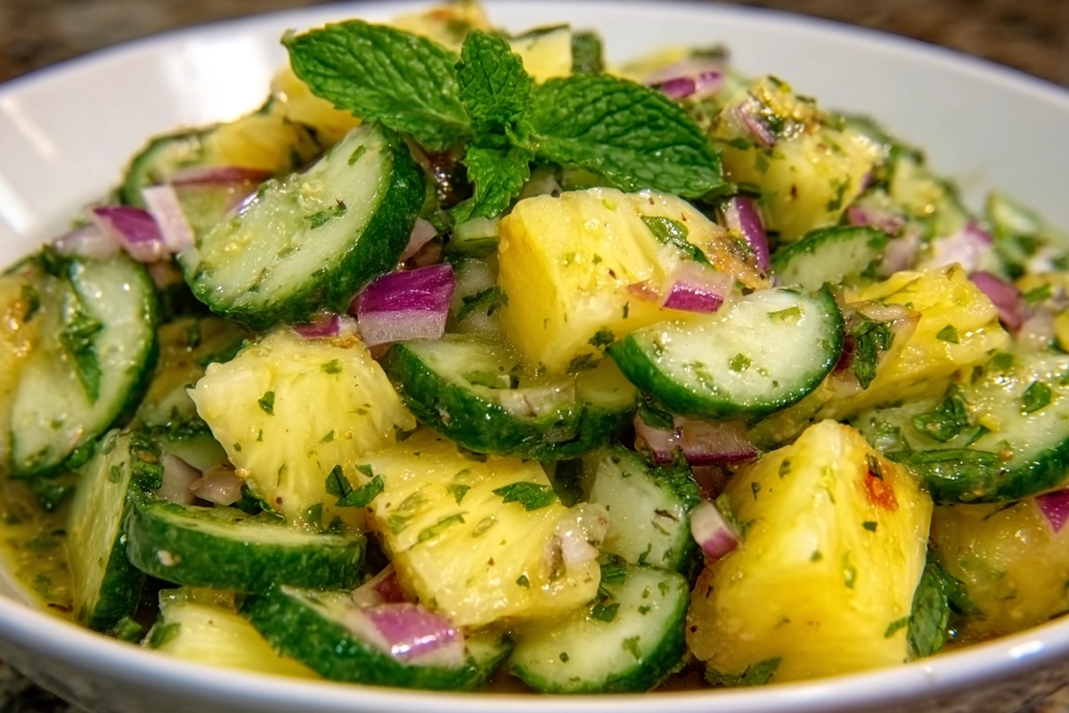 Pineapple Cucumber Salad: The Summer Side Dish You Didn’t Know You Needed 4 Pineapple Cucumber Sala