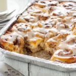 Pumpkin Cinnamon Roll Casserole