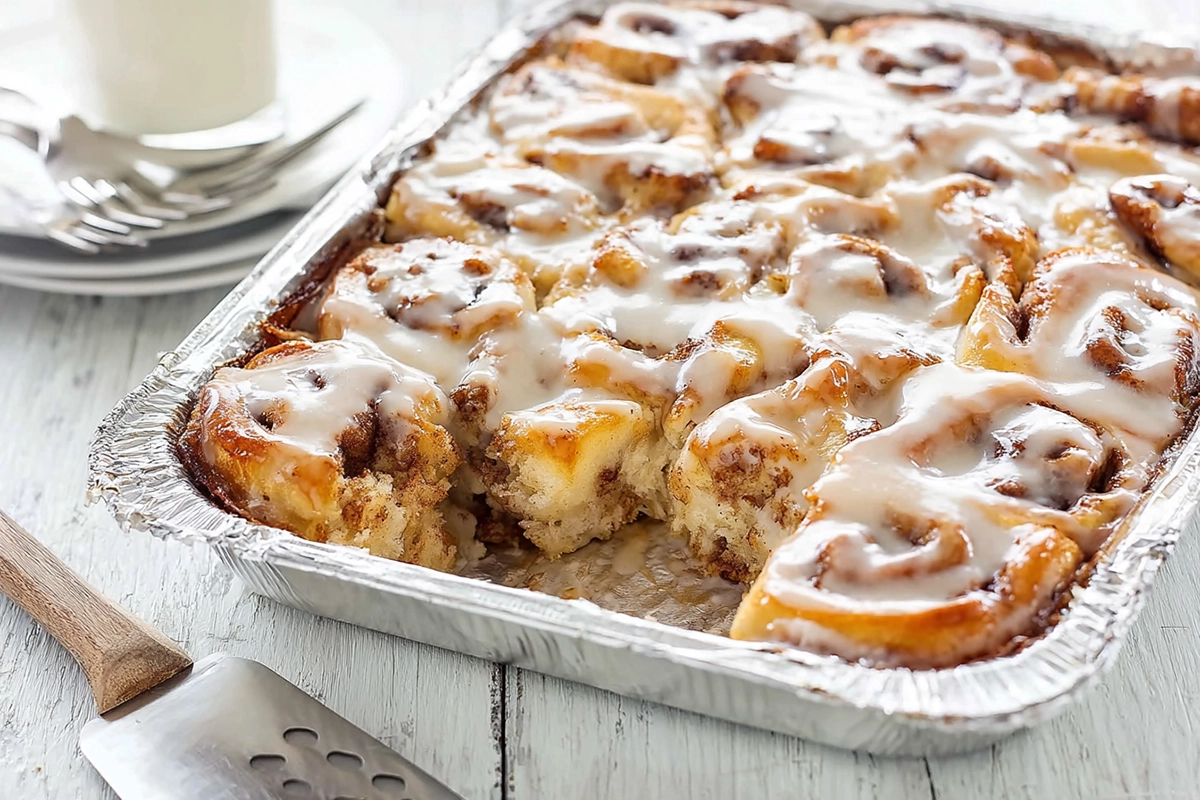 Pumpkin Cinnamon Roll Casserole