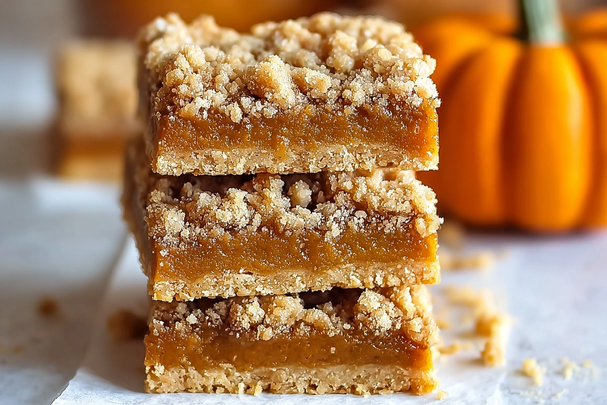 Pumpkin Pie Crumble Bars