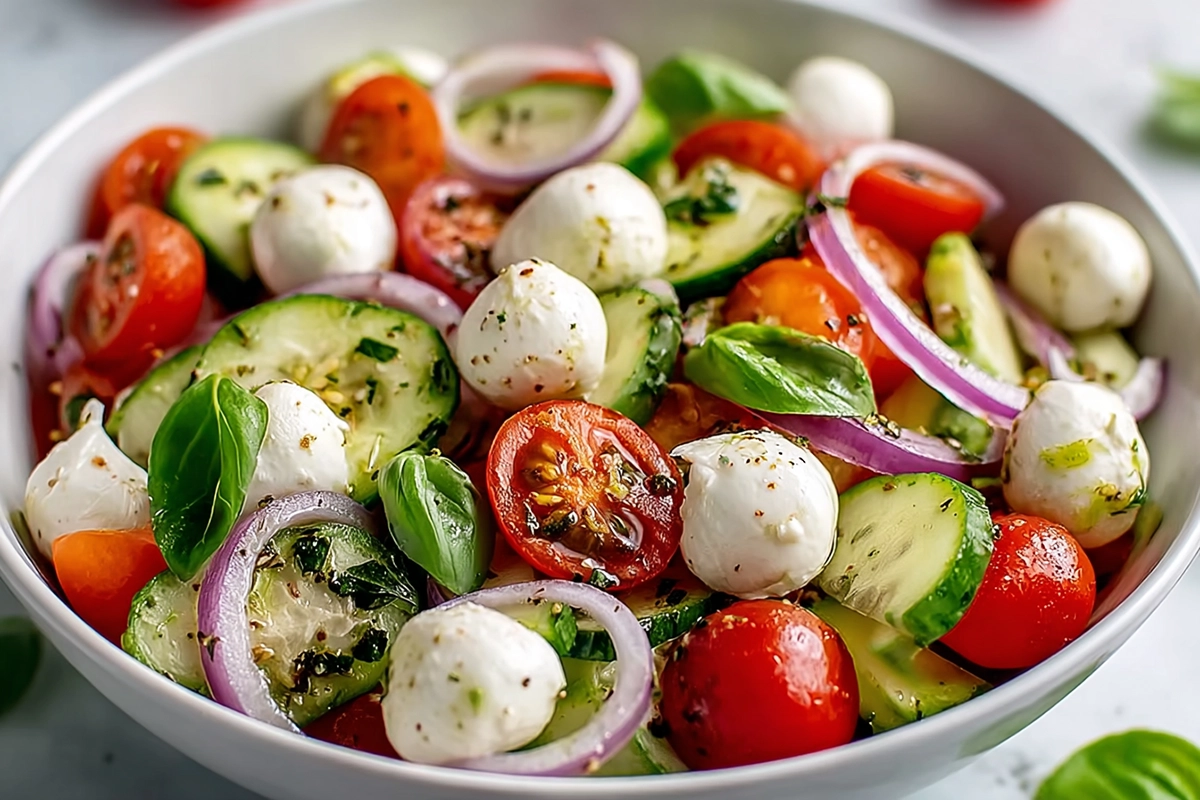 cucumber caprese sala