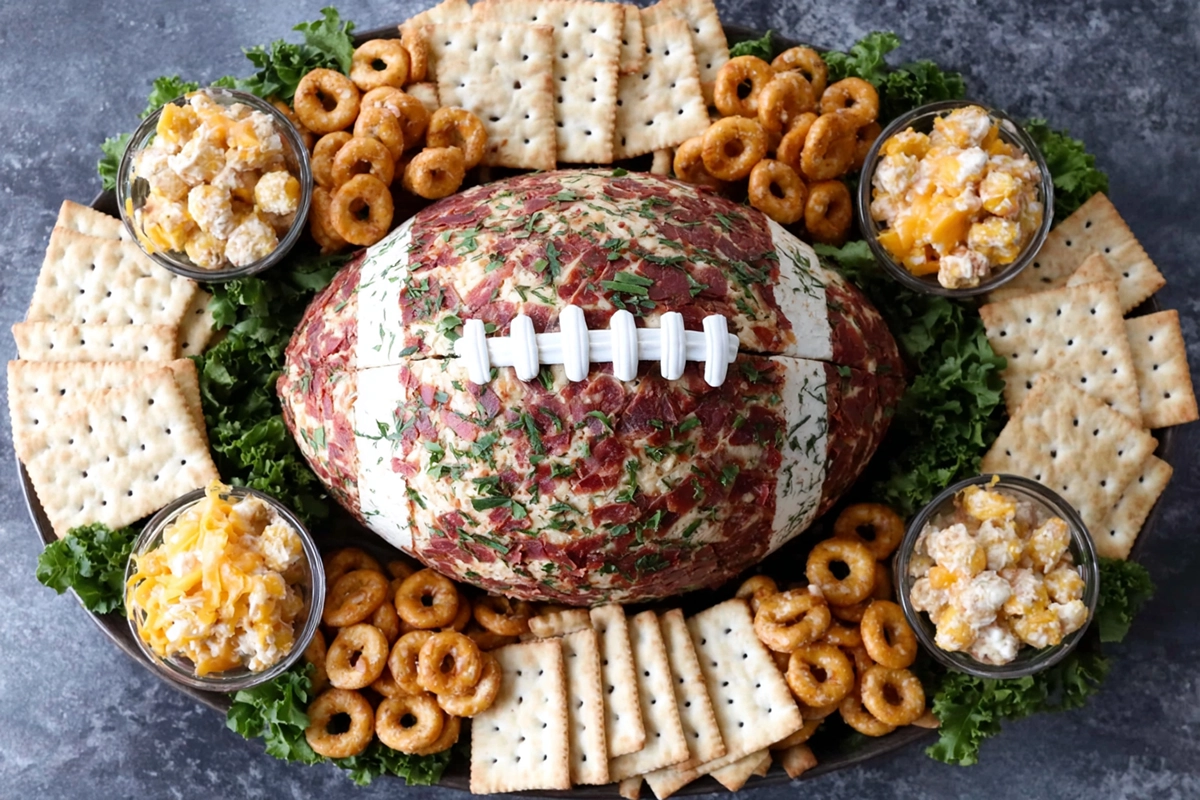 jalapeño popper football cheese bal