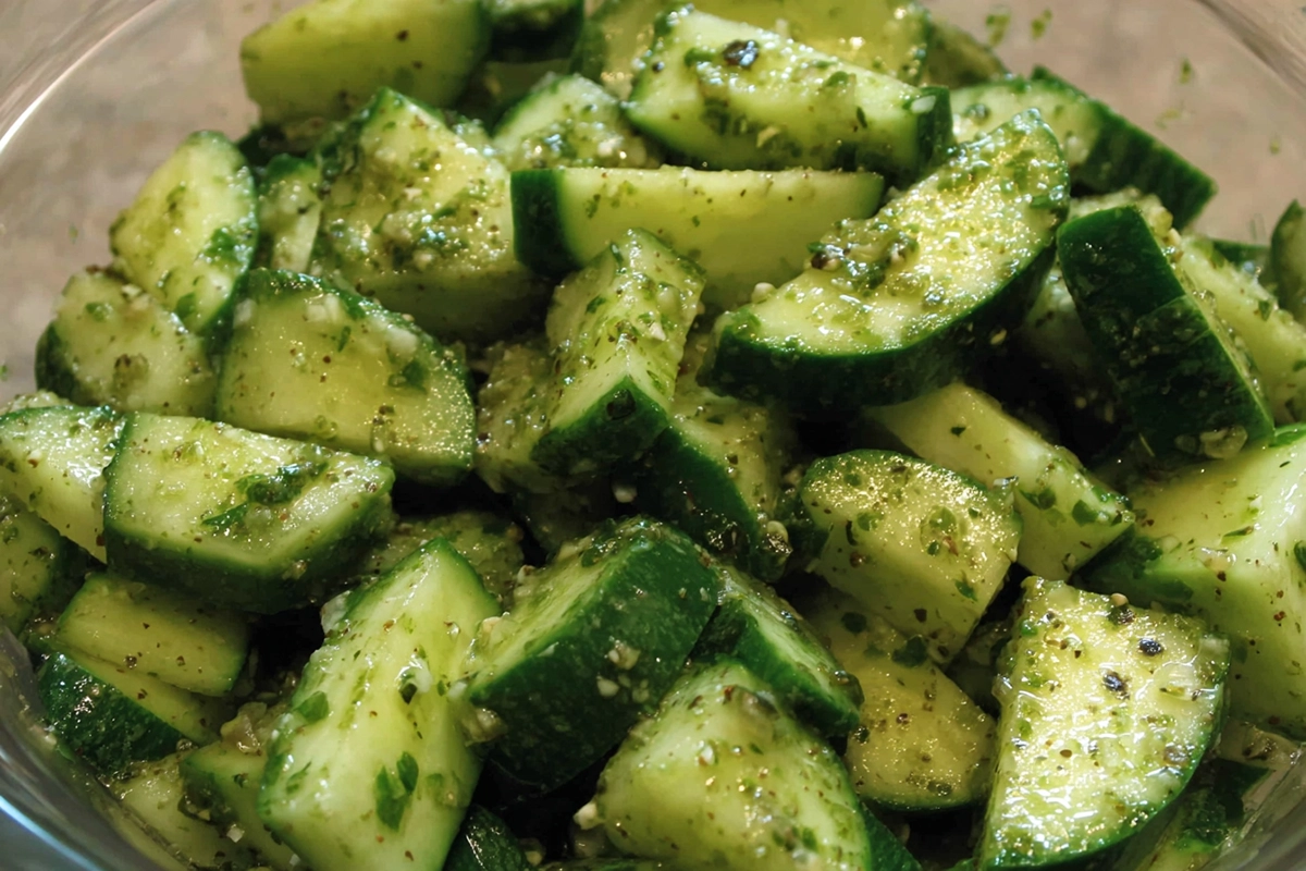 lemon dill cucumber salad