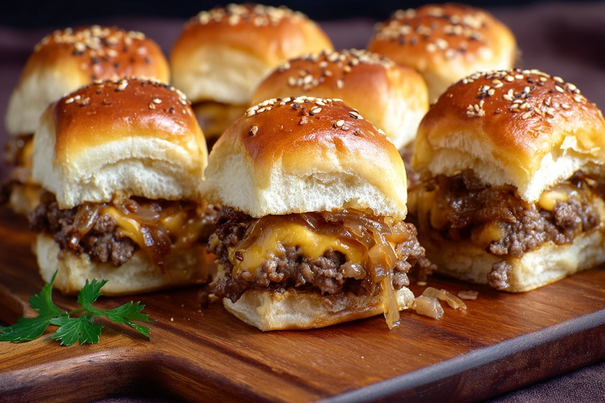 Cheeseburger Sliders with Hawaiian Rolls: The Game Day Hero You Need 4 Cheeseburger Sliders with Hawaiian Rol