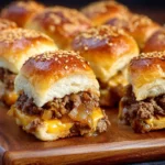 Cheeseburger Sliders with Hawaiian Rolls